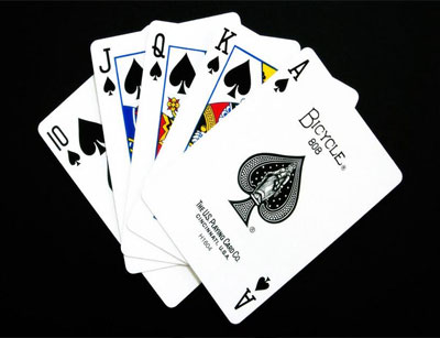 拉丝扑克牌演示――玩三公、斗牛、金花、斗地主都可适用